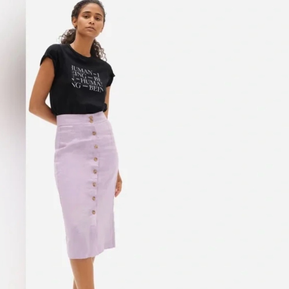 Everlane Light Purple Pencil Skirt